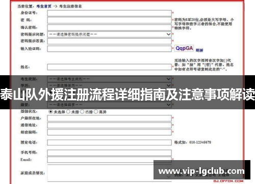 泰山队外援注册流程详细指南及注意事项解读 泰山队外援注册流程详细指南及注意事项解读