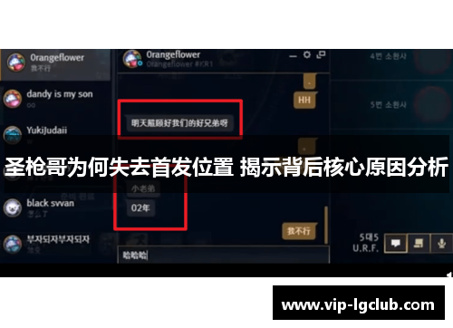 圣枪哥为何失去首发位置 揭示背后核心原因分析